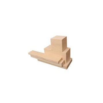 İahşap 2 x 9 cm x 175 cm 2 Adet Ladin Ahşap Çıta Taslak Tahta Blok ve Kereste