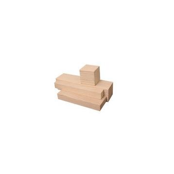 İahşap 9x9 cm x 100 cm 1 Adet Köknar Göknar Ahşap Çıta Taslak Tahta Blok ve Kereste