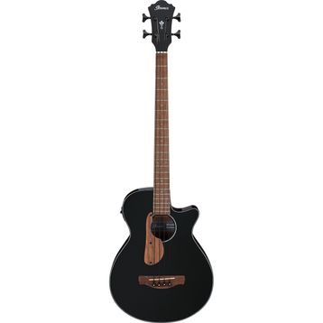 İbanez AEGB24E BKH Black High Gloss Akustik Bas Gitar