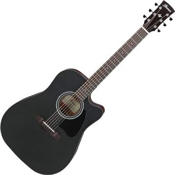 Ibanez AW247CE Artwood Series WKH Weathered Black Open Pore Elektro Akustik Gitar