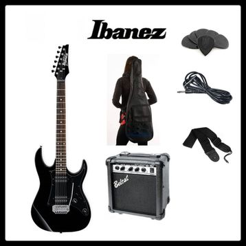 Ibanez GRX20-BKN Siyah Elektro Gitar Set