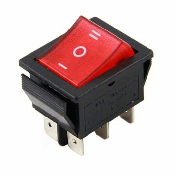IC 105 6P Kırmızı Geniş Işıklı Anahtar