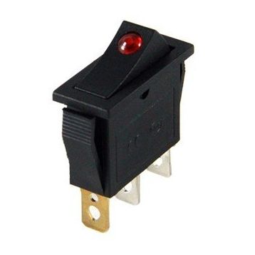 IC 113A 3P On Off Nokta Işıklı Dar Anahtar