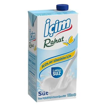İçim 1 lt Rahat Yarım Yağlı Laktozsuz Süt