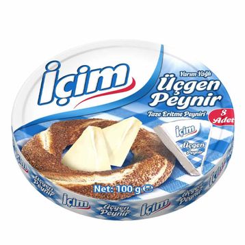 İçim 100 gr Yarım Yağlı Üçgen Peynir