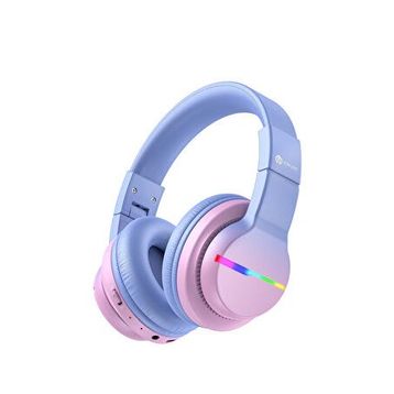 iClever BTH12 Gradyan Pembe Çocuk Bluetooth Kulaklık