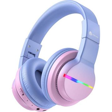 iClever BTH12 Gradyan Pembe Çocuk Bluetooth Kulaklık