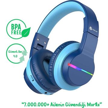 iClever BTH12 Mavi Çocuk Bluetooth Kulaklık