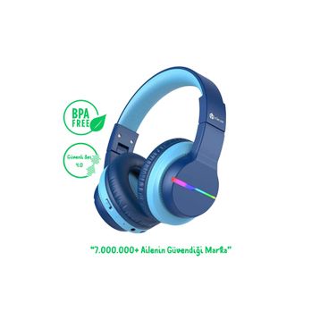 iClever BTH12 Mavi Çocuk Bluetooth Kulaklık