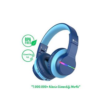 iClever BTH12 Mavi Çocuk Bluetooth Kulaklık