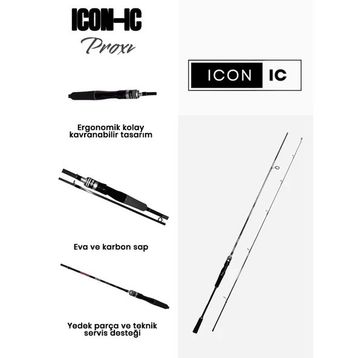 Icon-Ic Proxi 802M 240 cm 3-25 gr Karbon Spin Olta Kamışı