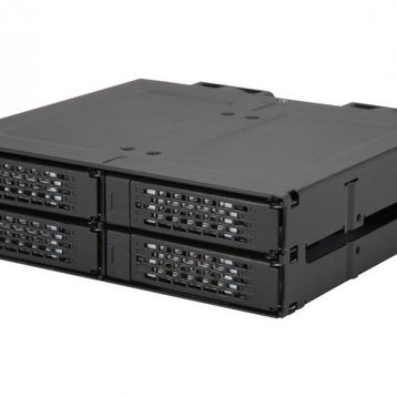 Icy Dock MB699VP-B V3 ToughArmor 4x2.5 inç NVMe U.2 / U.3 SSD PCIE 4 5.25 inç Metal Kasa Sürücü Yuvası