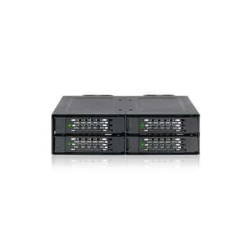 Icy Dock MB699VP-B V3 ToughArmor 4x2.5 inç NVMe U.2 / U.3 SSD PCIE 4 5.25 inç Metal Kasa Sürücü Yuvası