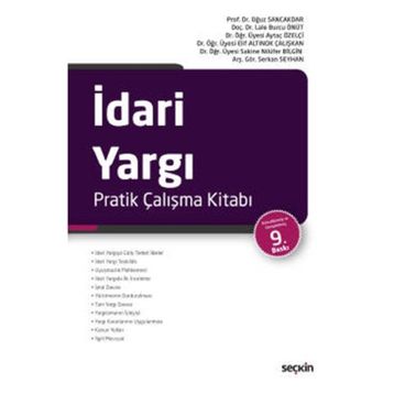 İDARI YARGI PRATIK ÇALIŞMA KITABI - KOLEKTIF