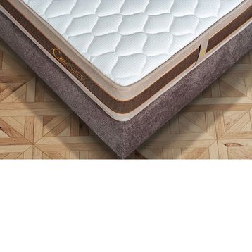 İdaş Cooper Ortopedik 90x190 cm Beyaz Kahve Yatak