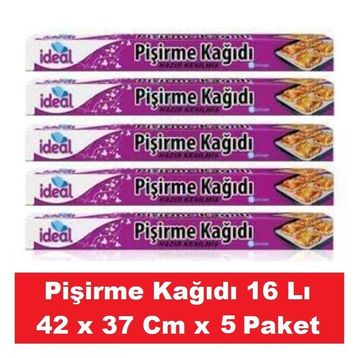 İdeal 16'lı Hazır Kesim Pişirme Kağıdı (2 adet)