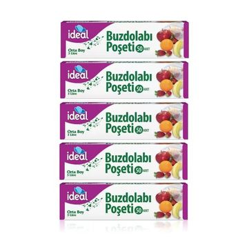 İdeal 50'li 24x33 cm Orta Boy Buzdolabı Poşeti (2 adet)