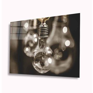 İdeal Glass Art Ampül 4 mm Dayanıklı Temperli Cam Tablo