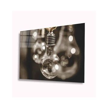 İdeal Glass Art Ampül 4 mm Dayanıklı Temperli Cam Tablo