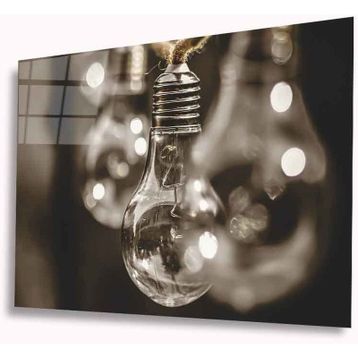 İdeal Glass Art Ampül 4 mm Dayanıklı Temperli Cam Tablo