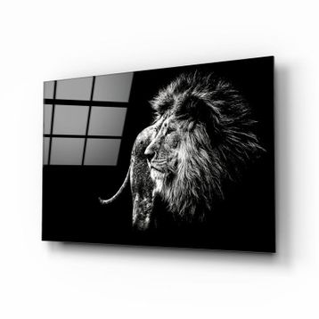 İdeal Glass Art Aslan Cam Tablo