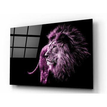 İdeal Glass Art Aslan Cam Tablo