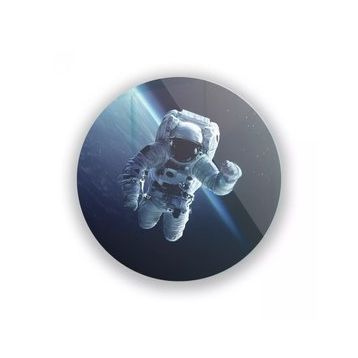 İdeal Glass Art Astronot Cam Tablo