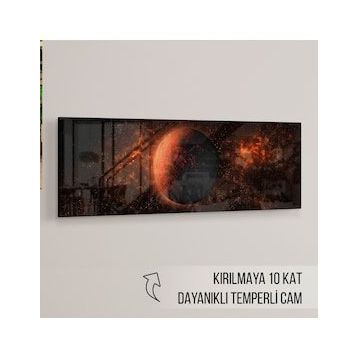 İdeal Glass Art Ay Cam Tablo