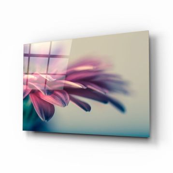 İdeal Glass Art Çiçek Cam Tablo