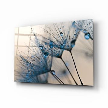 İdeal Glass Art Çiçek Cam Tablo