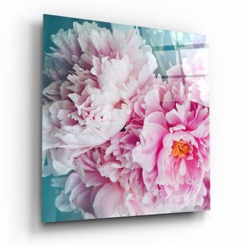 İdeal Glass Art Çiçek Cam Tablo
