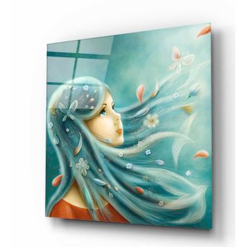 İdeal Glass Art Kadın Cam Tablo