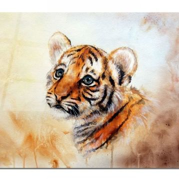 İdeal Glass Art Kaplan Cam Tablo