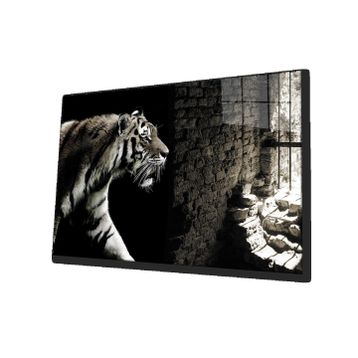 İdeal Glass Art Kaplan Kafeste Cam Tablo