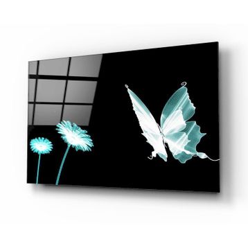 İdeal Glass Art Kelebek Cam Tablo