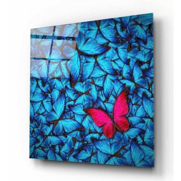 İdeal Glass Art Kelebek Cam Tablo