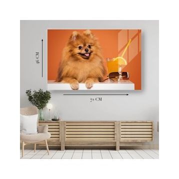 İdeal Glass Art Köpek Cam Tablo