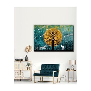 İdeal Glass Art Orman Cam Tablo