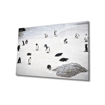 İdeal Glass Art Penguen Cam Tablo