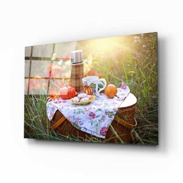 İdeal Glass Art Piknik Cam Tablo