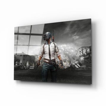 İdeal Glass Art Pubg Erkek Cam Tablo