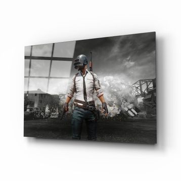 İdeal Glass Art Pubg Erkek Cam Tablo