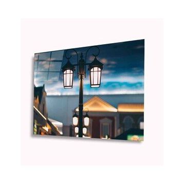 İdeal Glass Art Sokak Lambası 4 mm Dayanıklı Temperli Cam Tablo