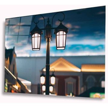 İdeal Glass Art Sokak Lambası 4 mm Dayanıklı Temperli Cam Tablo