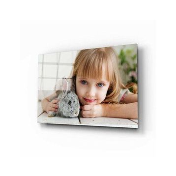 İdeal Glass Art Tavşan Cam Tablo