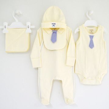 İdil Baby 9161 Yenidoğan Organik Bebek Takımı