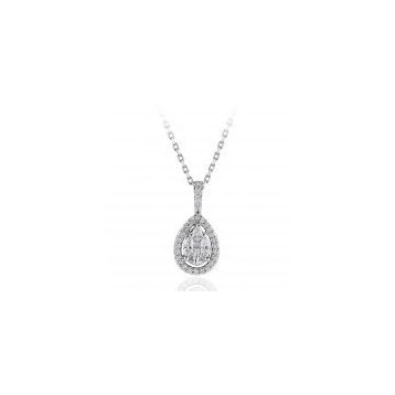 İf Pırlanta 0.45 ct Pırlanta Baget Kolye