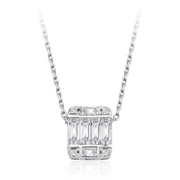 İf Pırlanta 0.45 ct Pırlanta Baget Kolye
