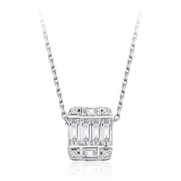 İf Pırlanta 0.45 ct Pırlanta Baget Kolye