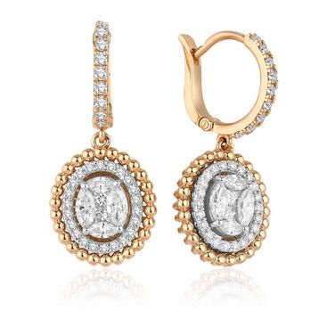 İf Pırlanta 0.65 ct Pırlanta Küpe